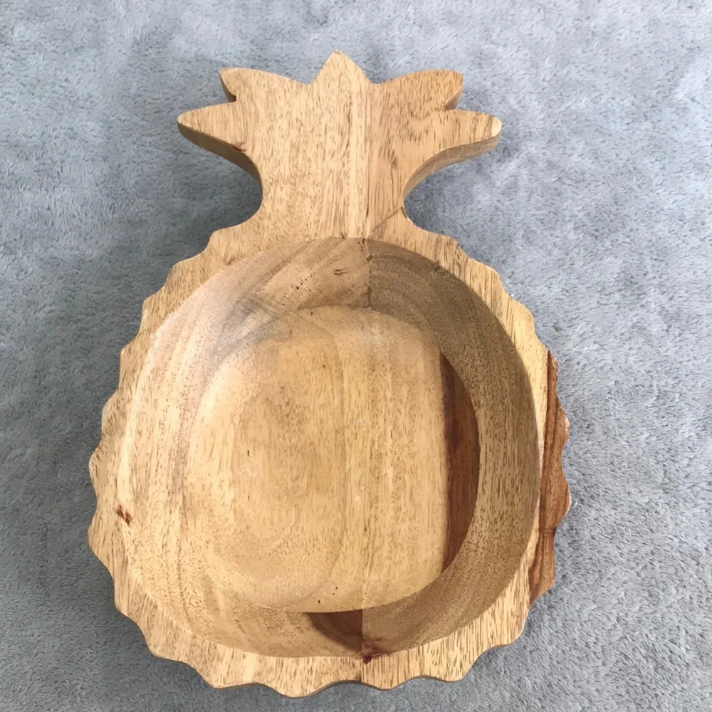 Pineapple Pier 1 Wooden Server Carved New